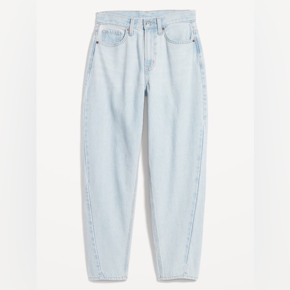 Old Navy Light Wash Blue High-Rise Relaxed Jeans